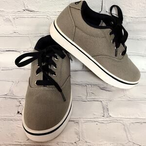 Heelys Youth Skate Shoes Gray Black Lace Size 3 Kids Classic Launch Style